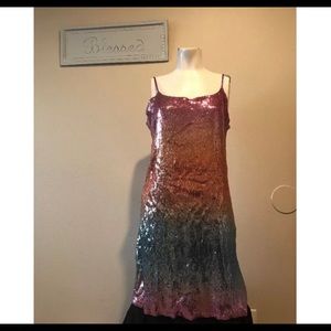 ASOS SZ 6 Cami sequin sparkly dress